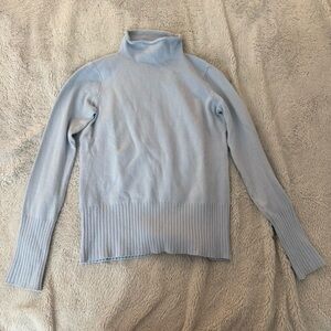 French Connection Powder Blue Mock Neck Sweater